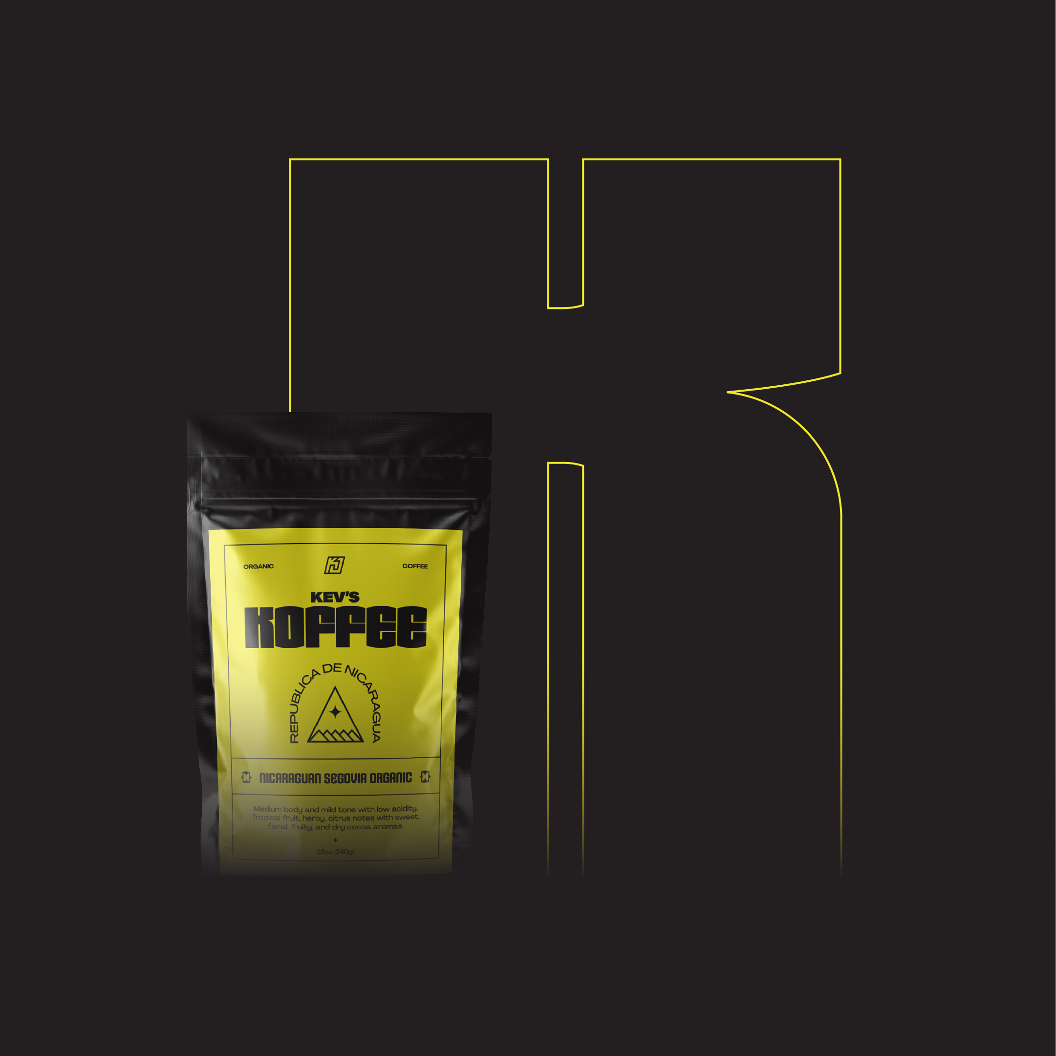 Kev's Koffee - Nicaraguan Segovia Organic - Whole Bean – KJ USA LLC
